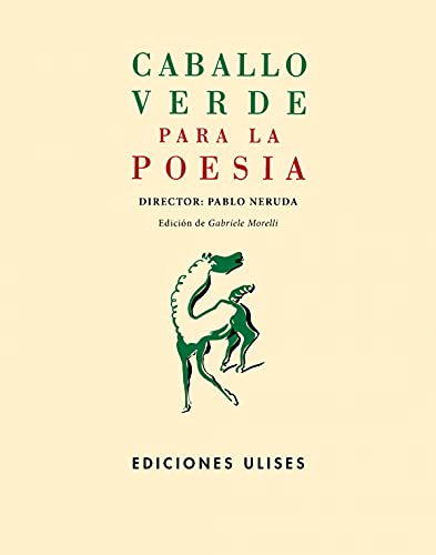 Stock image for CABALLO VERDE PARA LA POESA for sale by KALAMO LIBROS, S.L.