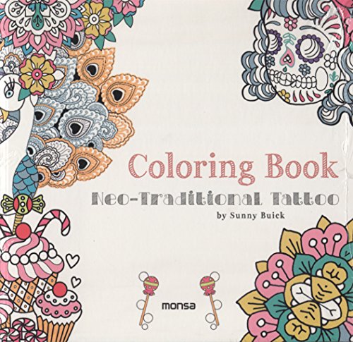 Stock image for Neo-Traditional Tattoo Coloring Book for sale by Blackwell's