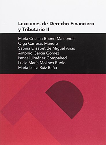 Imagen de archivo de Lecciones de Derecho Financiero y TriBueno Maluenda, Mara Cristina / a la venta por Iridium_Books