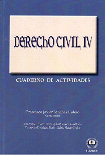 Imagen de archivo de Derecho civil IV Snchez Calero, Francisco Javier a la venta por Iridium_Books