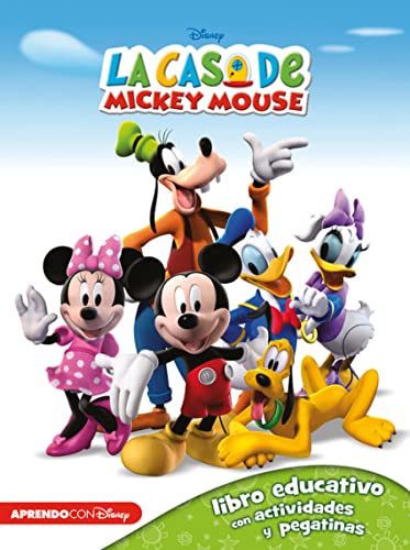 9788416548255: La casa de Mickey Mouse (Libro educativo Disney con actividades y pegatinas)