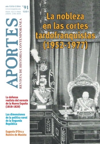 Imagen de archivo de Aportes. Revista de Historia Contempornea N 91: Ao XXXI (2/2016) a la venta por Revaluation Books