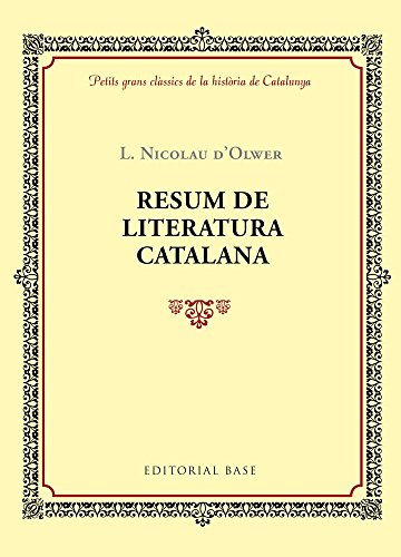 Stock image for Resum De La Literatura Catalana for sale by AG Library