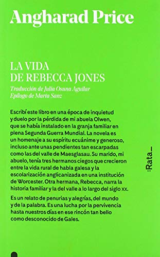 Imagen de archivo de La vida de Rebecca Jones a la venta por AG Library