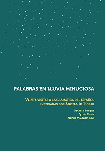 Beispielbild fr PALABRAS EN LLUVIA MINUCIOSA: VEINTE VISITAS A LA GRAMTICA DEL ESPAOL zum Verkauf von KALAMO LIBROS, S.L.