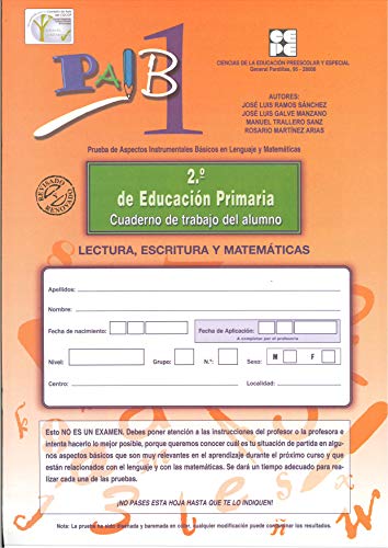 Imagen de archivo de PAIB 1. CUADERNO DE TRABAJO DEL ALUMNO 2 DE PRIMARIA a la venta por Zilis Select Books