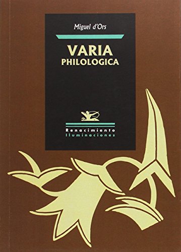 9788416981045: Varia philologica (ILUMINACIONES)