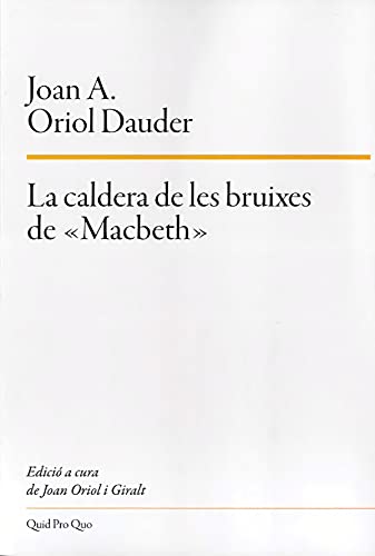 Beispielbild fr La caldera de les bruixes de Macbeth zum Verkauf von AG Library