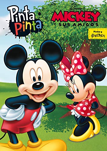 Beispielbild fr Mickey y sus amigos. Pinta Pinta: Libro para colorear zum Verkauf von Reuseabook