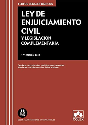 Imagen de archivo de Ley de Enjuiciamiento Civil y Legislacin complementaria: Contiene concordancias, modificaciones resaltadas, legislacin complementaria e ndice analtico (TEXTOS LEGALES BSICOS) a la venta por medimops