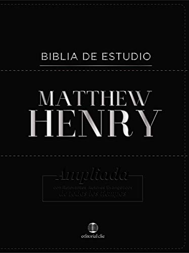 Stock image for BIBLIA DE ESTUDIO MATTHEW HENRY- BONDED LEATHER (PIEL FABRICADA) for sale by Antrtica
