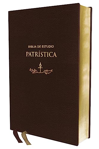 Stock image for BIBLIA DE ESTUDIO PATRSTICA / LEATHERSOFT MARRN SIN NDICE for sale by Antrtica