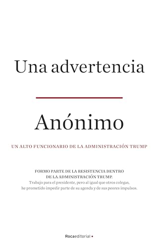 Stock image for Una advertencia (No Ficci n) (Spanish Edition) for sale by Bookmonger.Ltd