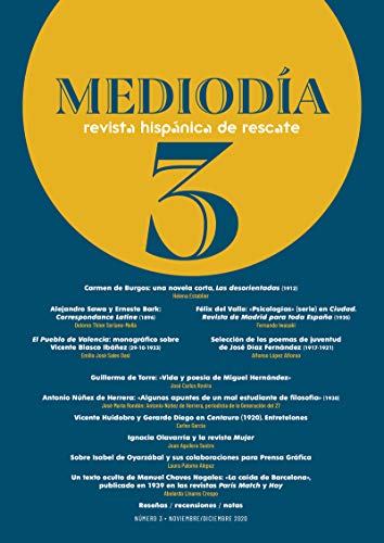 9788418387500: Medioda. Revista hispnica de rescate. 3: Nmero 3 (Revista Medioda, Band 3)