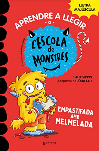 Stock image for Aprendre a llegir a l'Escola de Monstres 2 - Empastifada amb melmelada: Amb lletra MAJSCULA per aprendre a llegir (Llibres per a nens a partir de 5 any for sale by medimops