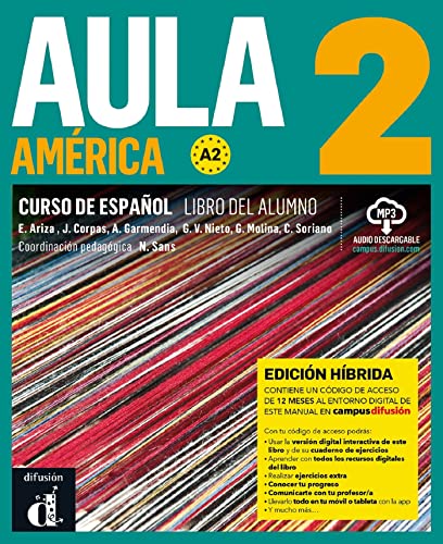 Stock image for Aula Amrica 2 Ed.hibrida L. del alumno for sale by AG Library