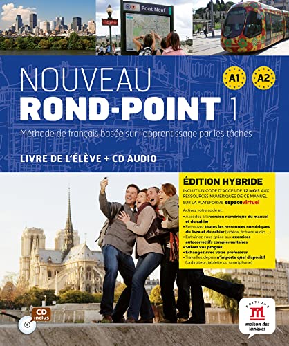 Beispielbild fr Nouveau Rond-point 1 - Livre de l'lve - d. hybride: Mthode de franais base sur l'apprentissage par les tches [Broch] Flumian, Catherine; Labascoule, Josiane; Lause, Christian et Royer, Corinne zum Verkauf von BIBLIO-NET