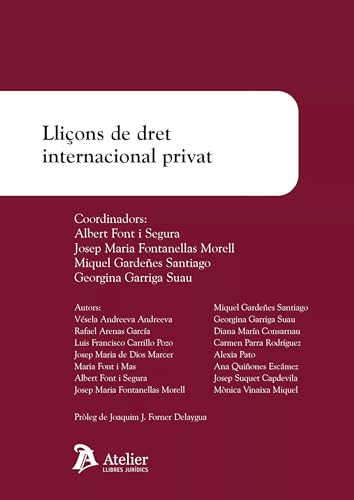 Stock image for LLICONS DE DRET INTERNACIONAL PRIVAT (CAT) for sale by Hilando Libros