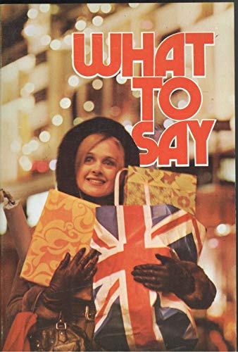 9788420504445: What to Say When You Are in England - a Short Conversation Guide for Visitors