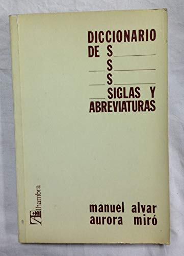9788420509822: Diccionario De Siglas Y Abreviaturas