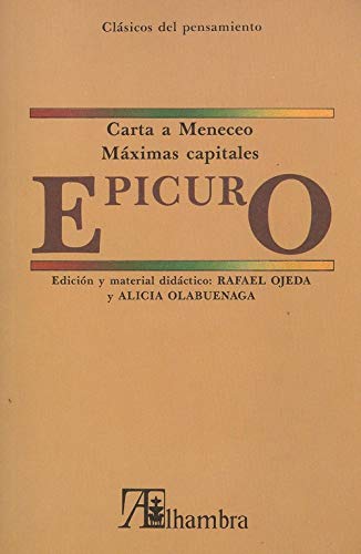 Stock image for CARTA A MENECEO MAXIMAS CAPITALES for sale by Pepe Store Books
