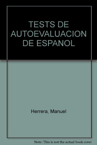 Beispielbild fr Tests de Autoevaluacion de Espanol zum Verkauf von Anybook.com