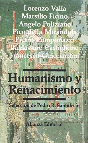 9788420601885: Humanismo y renacimiento [Dec 01, 1994] Valla, Lorenzo Y Ficino Marsilio