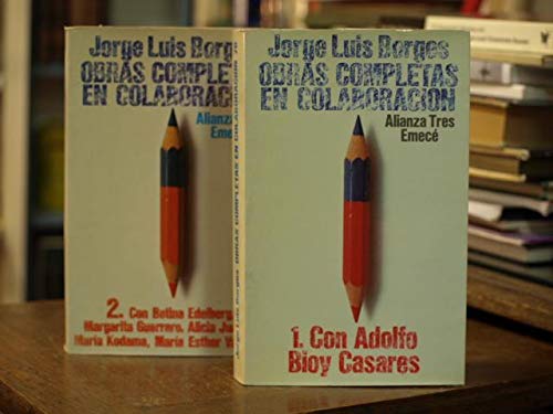 Imagen de archivo de Obras completas. 2 vols. Vol. I: 1923-1972; Vol. II: En colaboracin (A. Bioy Casares, B. Edelberg, M. Guerrero, A. Jurado, M. Kodama, M Esther Vzquez). a la venta por Librera y Editorial Renacimiento, S.A.