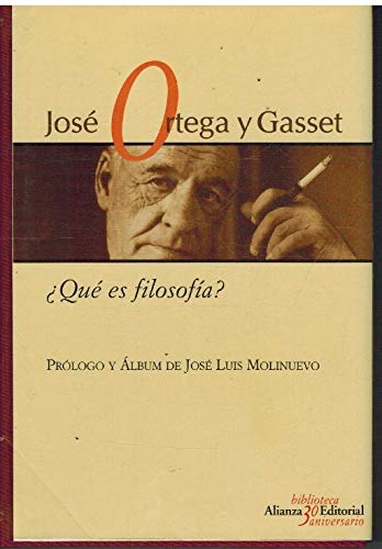 9788420663623: Que Es Filosofia (Biblioteca 30 Aniversario) (Cartone)