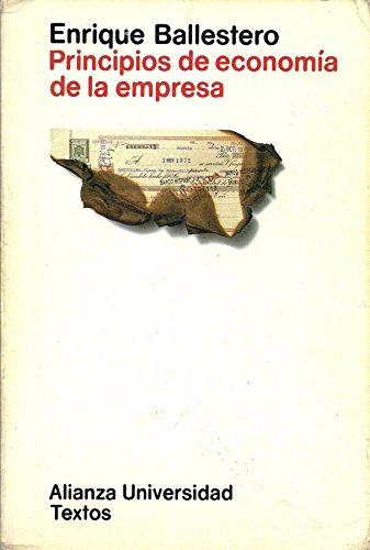 Imagen de archivo de Principios de economia de la empresa Ballestero Pareja,Enrique a la venta por VANLIBER