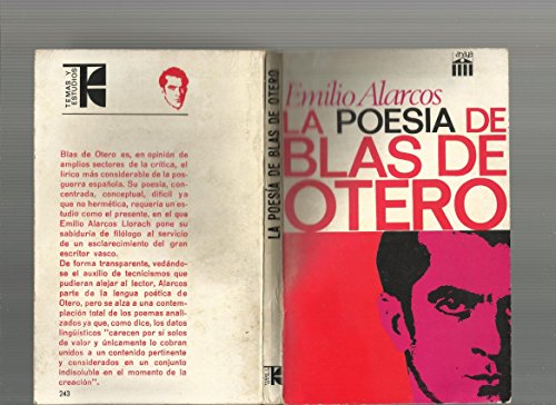 Beispielbild fr Poesa de Blas Otero, La. zum Verkauf von La Librera, Iberoamerikan. Buchhandlung