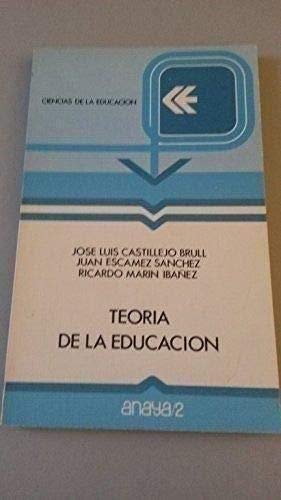 9788420720197: Teoría de la educación (Ciencias de la educación) (Spanish Edition)