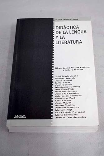 Beispielbild fr Didactica de la Lengua y la Literatura zum Verkauf von Hamelyn