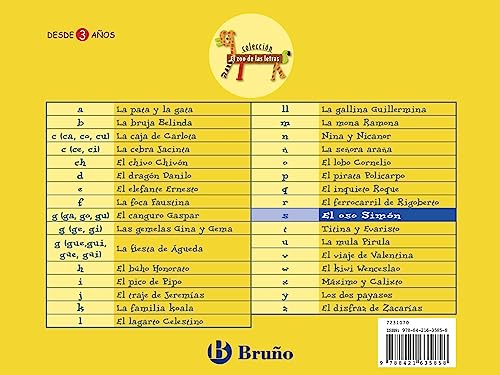 Beispielbild fr El oso Simon / Simon the Bear: Juega con la S / Play with S (El zoo de las letras / The Zoo of the Alphabets) (Spanish Edition) zum Verkauf von Better World Books