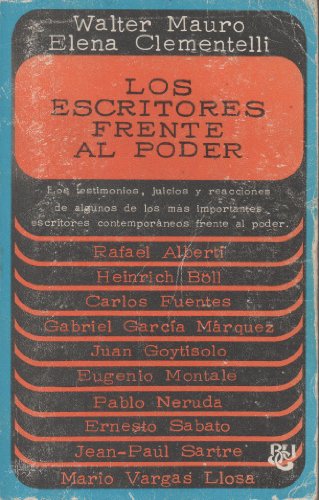 Stock image for LOS ESCRITORES FRENTE AL PODER for sale by Librera Races