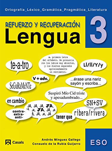 9788421836637: Refuerzo y recuperacin. Lengua 3 (Cuadernos ESO) - 9788421836637