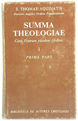Imagen de archivo de Summa Theologiae: Cura Fratrum Eiusdem Ordinis, I: Prima Pars (Biblioteca De Autores Cristianos) a la venta por Iridium_Books