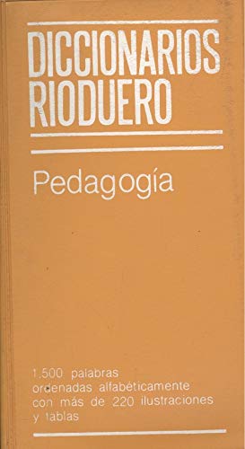 Beispielbild fr Diccionario rioduero : pedagogia Diccionarios Rioduero zum Verkauf von VANLIBER