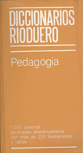 Imagen de archivo de Pedagogia (Diccionarios Rioduero) a la venta por Alplaus Books