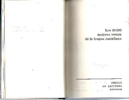 9788422611738: Los 25.000 mejores versos de la lengua castellana