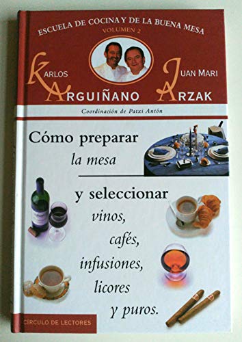 9788422674429: COMO PREPARAR LA MESA Y SELECCIONAR VINOS, CAFES, INFUSIONES, LICORES Y PUROS