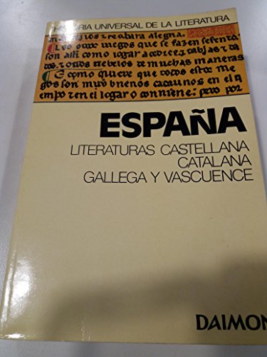 Stock image for Espaa. Literaturas Castellana, Catalana, Gallega y Vascuence for sale by Librera 7 Colores