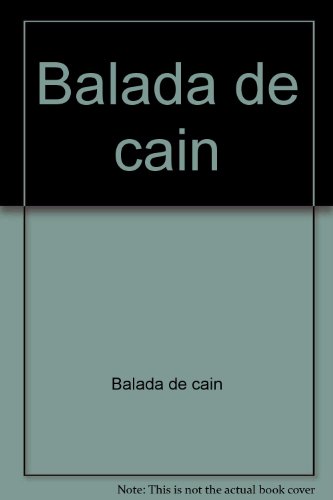 9788423330881: Balada de cain