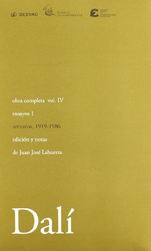 Beispielbild für Salvador Dali: Obra Completa, Tomo IV. Ensayos I (1919-1986). zum Verkauf von LEA BOOK DISTRIBUTORS