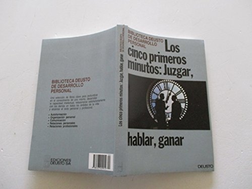 Stock image for Los Cinco Primeros Minutos. Juzgar, Hablar, Ganar for sale by Librera 7 Colores