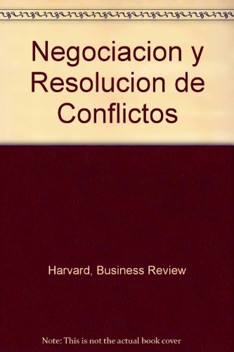 9788423418176: Negociacion y resolucion de conflictos