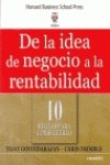 Stock image for De La Idea De Negocio A La Rentabilidad for sale by Librera Prncep