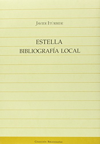 Stock image for Estella:bibliografia local for sale by Iridium_Books