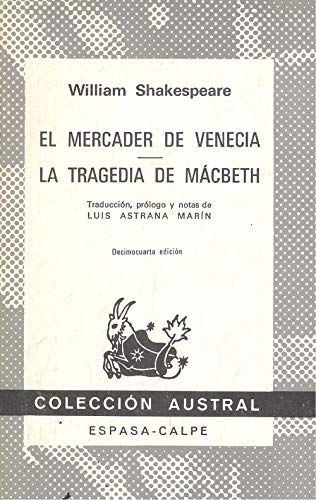 9788423901098: Mercader de venecia, el. la tragedia de macbeth