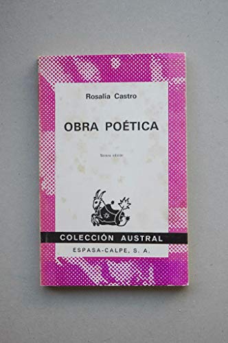 Imagen de archivo de Obra Poetica (Coleccion Austral) a la venta por Bookmans